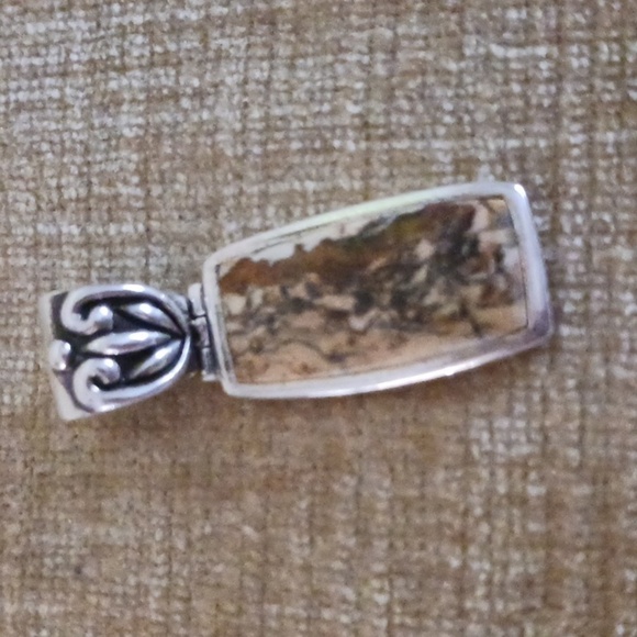 Barse Stone 925 Silver Pendant - Picture 1 of 9